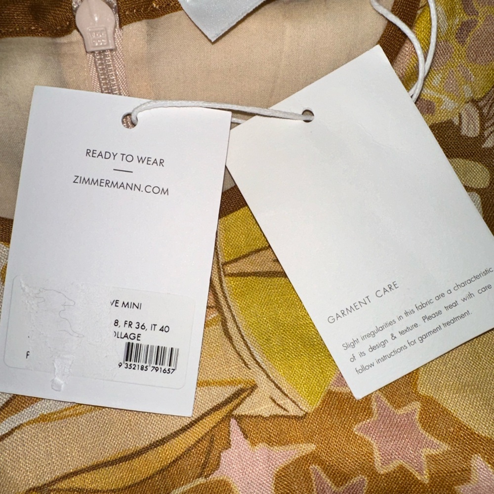 Zimmermann Orange and Cream Patterned Dress - Picture 8 of 12